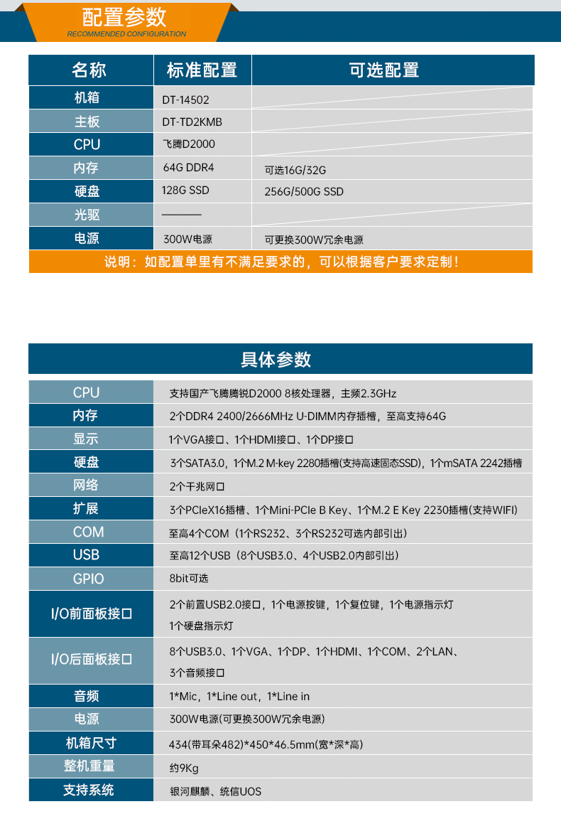 國產(chǎn)飛騰騰銳D2000 CPU,1U潭門鎮(zhèn)上架式潭門鎮(zhèn)工控機(jī),DT-14502-TD2KMB.jpg